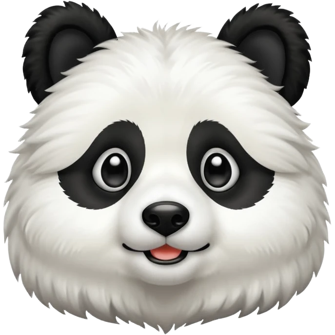 A panda as a dog emoji