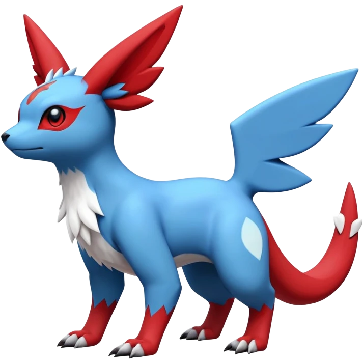  Cute Guilmon-Latias-Umbreon-Fakémon-hybrid-creature (full body)  emoji