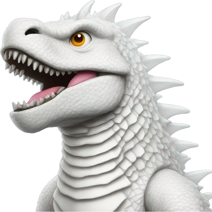 white Godzilla  emoji