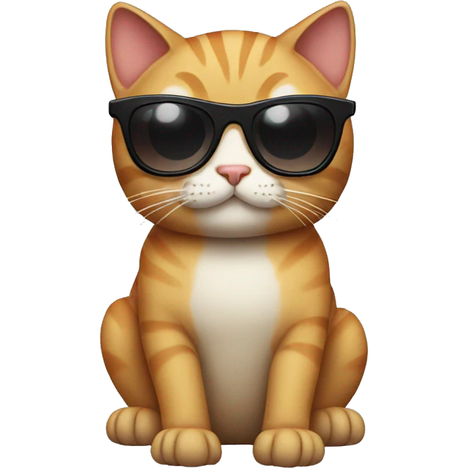 Cat with sunglasses emoji