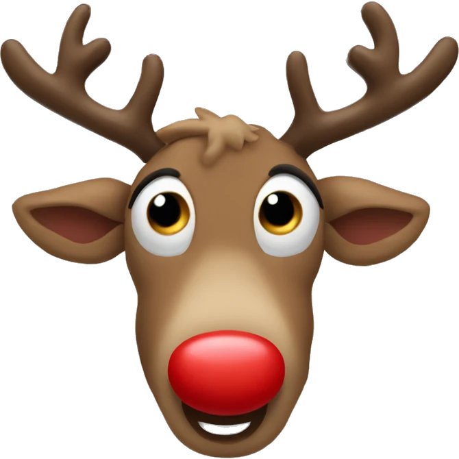 Red Nosed Reindeer emoji