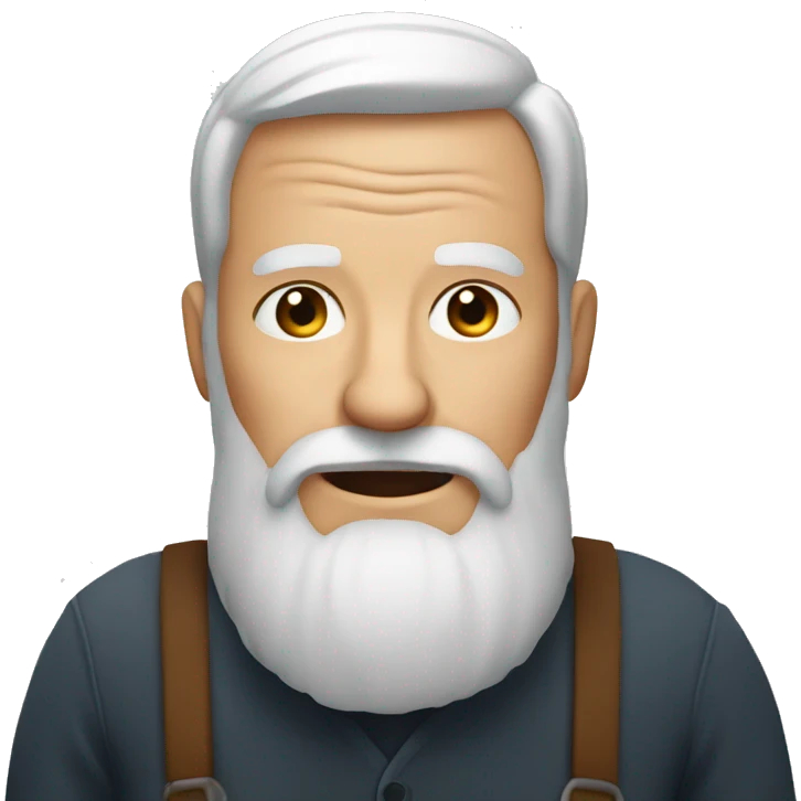 Old man with ginger beard  emoji