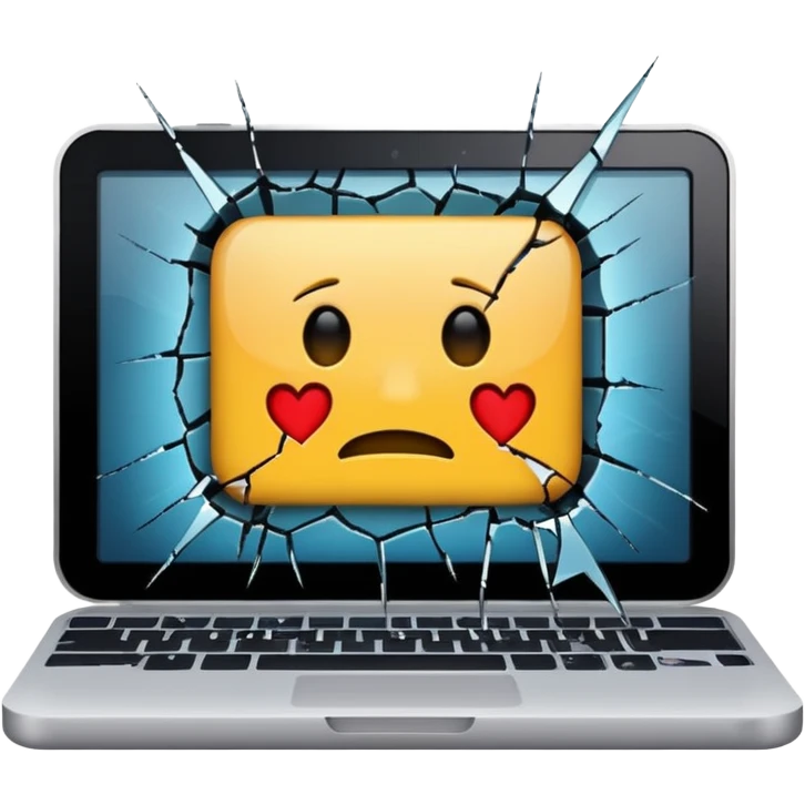 computadora malograda sin señal emoji