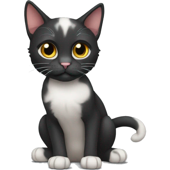 Cat black epic emoji