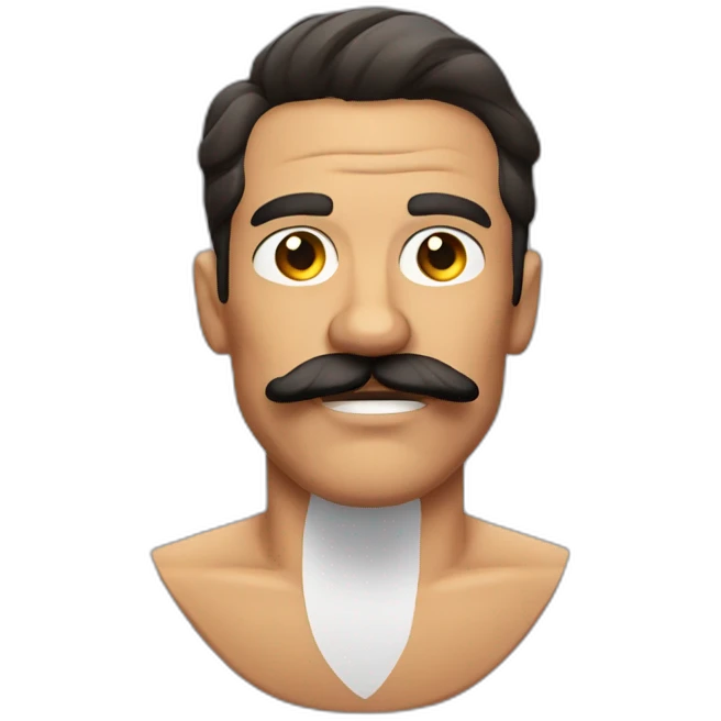 Muscle mustache expressive Cuban man emoji