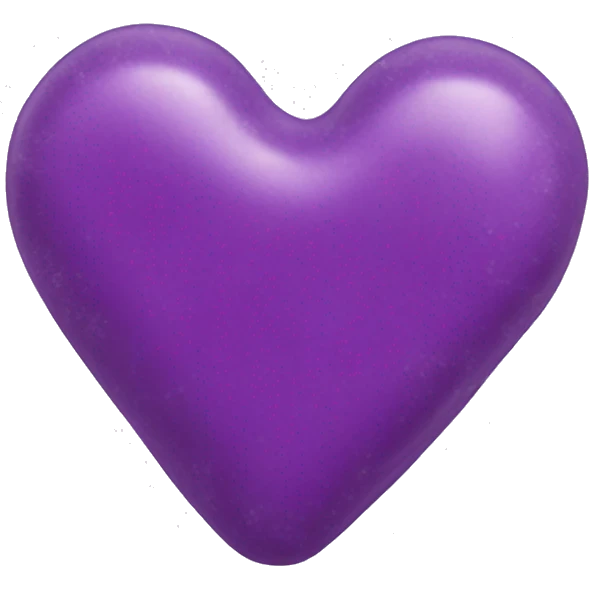 Heart shaped purple sugared candy  emoji
