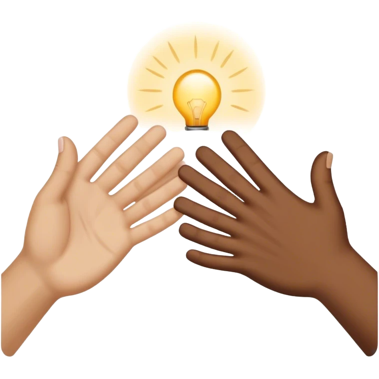 palms touching clap another's hand
 emoji