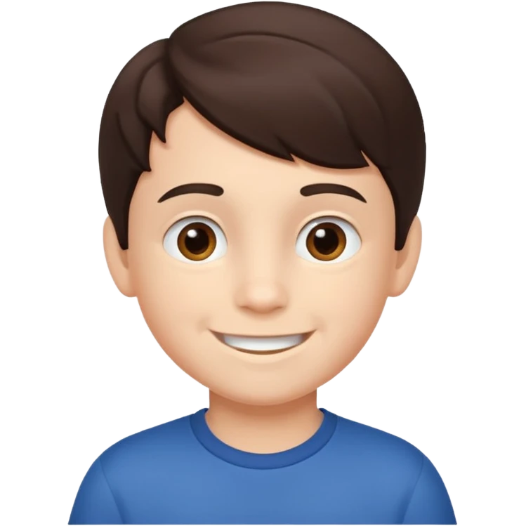 brunette boy 6 years old emoji