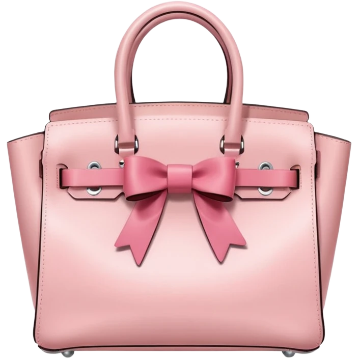 light pink birkin bag with bow emoji