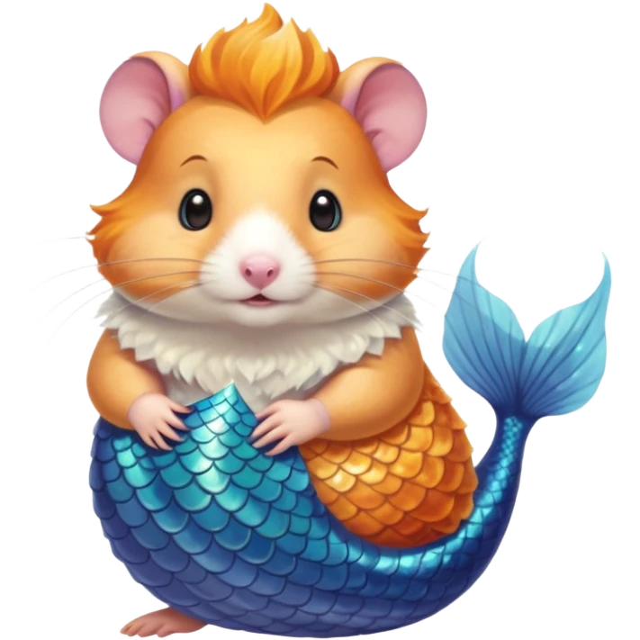 mermaid hamster emoji