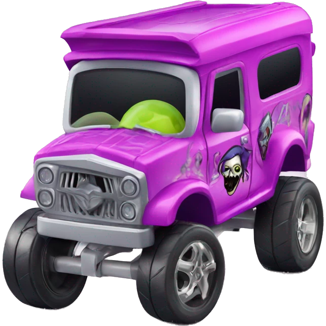 Hot wheels monster high Ghoul Mobile car emoji