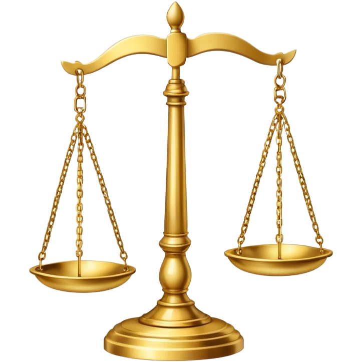 Scales of justice emoji