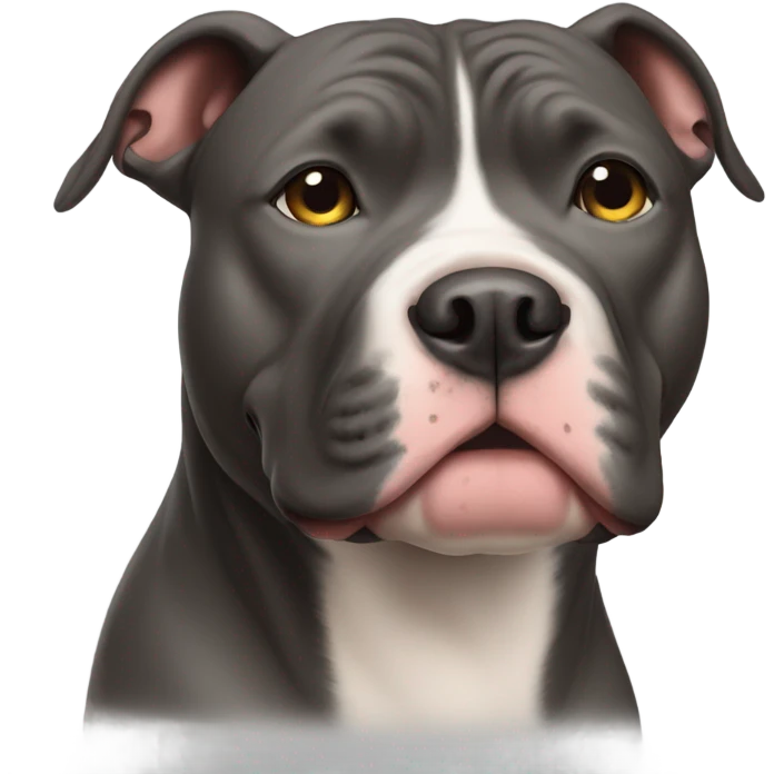 Pitbull looking sideways  emoji