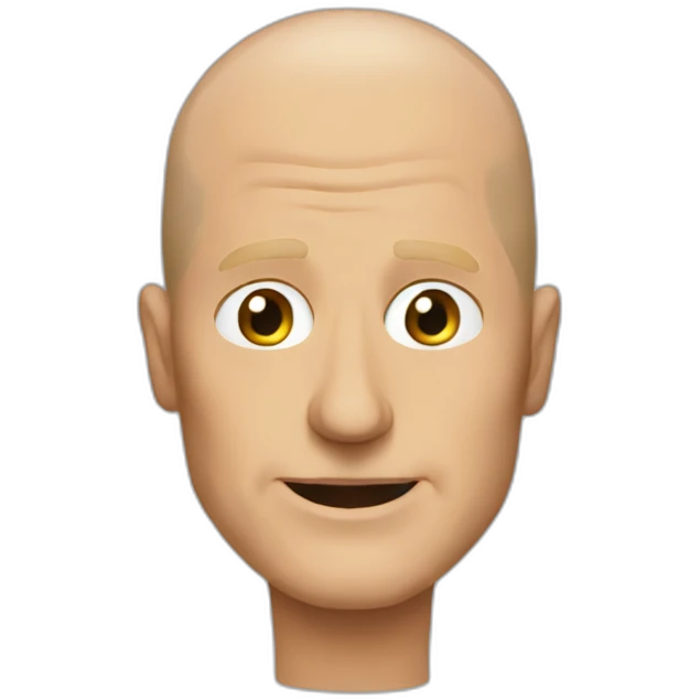 actor bald woody harrelson cartoon wearing tee  emoji