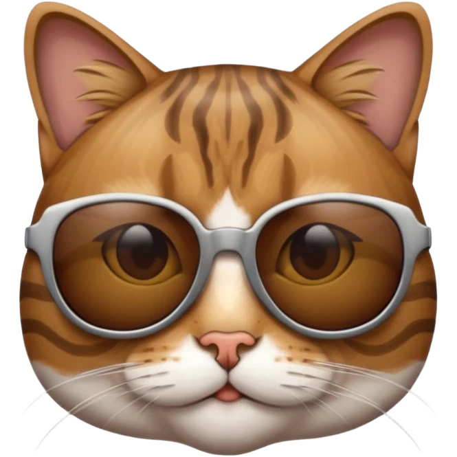 Cat wearing sunglasses emoji