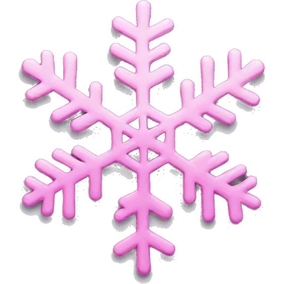 pink snowflake  emoji