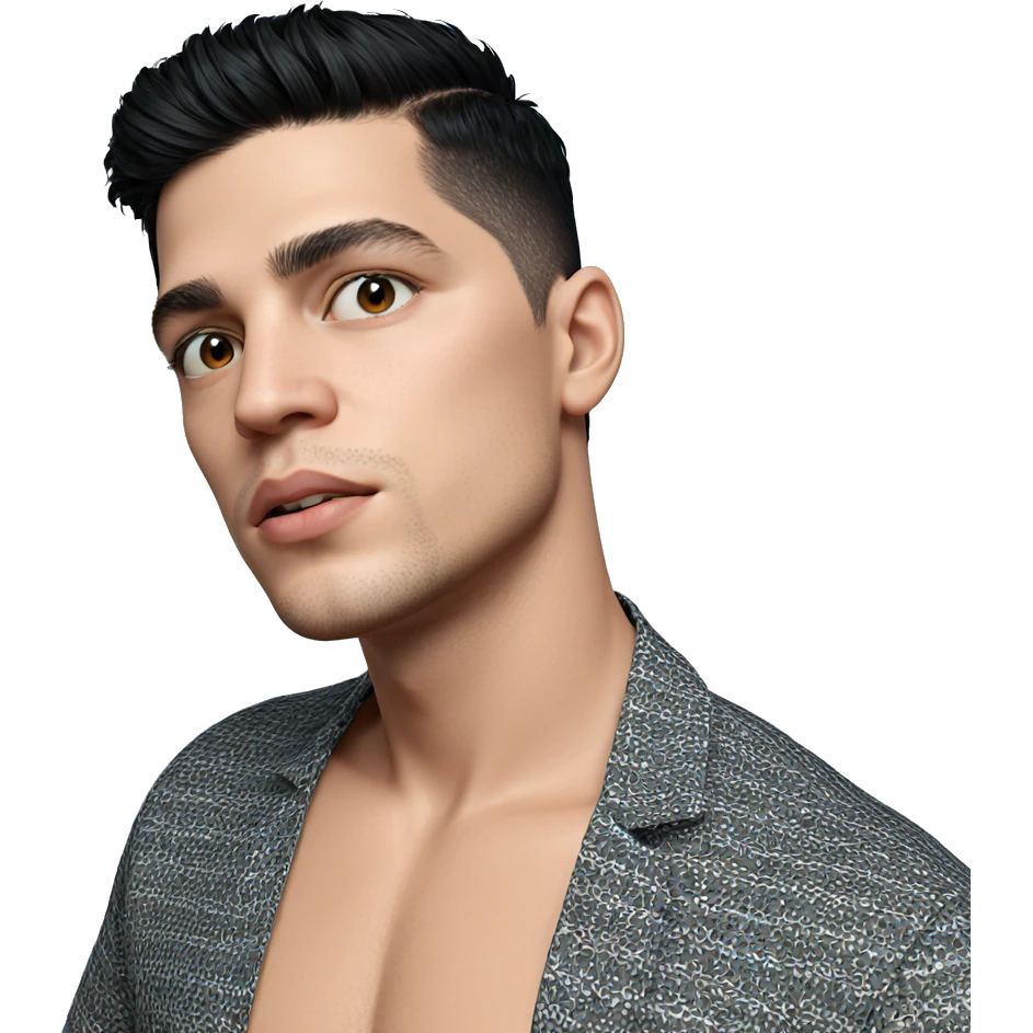 boy with black hair portrait emoji