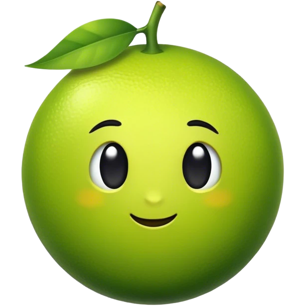 black lime emoji