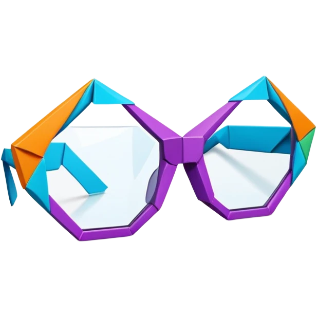 Origami glasses  emoji