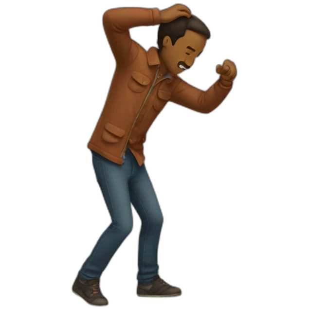 Homme qui dab emoji