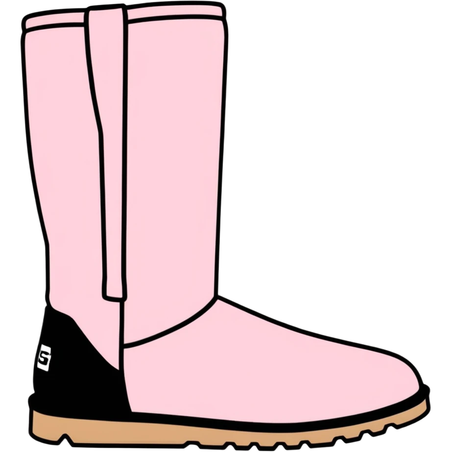 Uggs but in pastel pink emoji