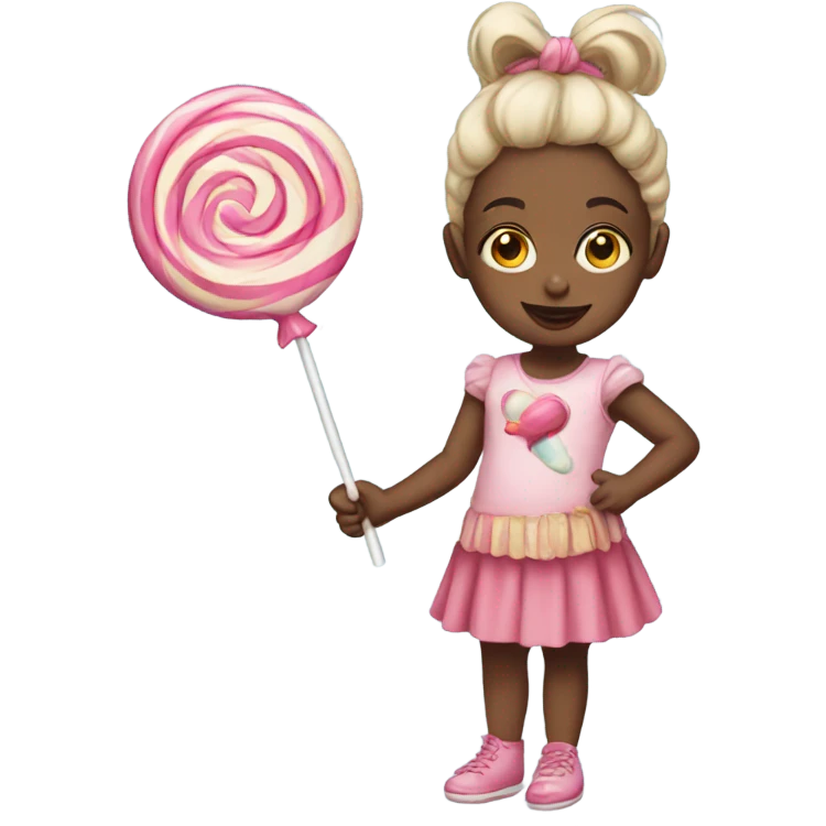 Babygirl with lollipop emoji