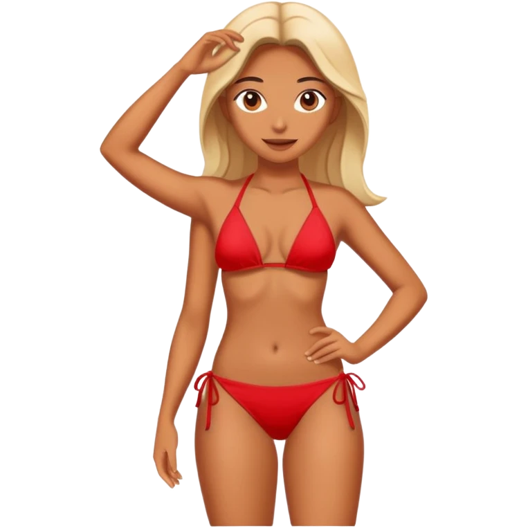 Red bikini emoji