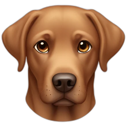 Labrador brown emoji