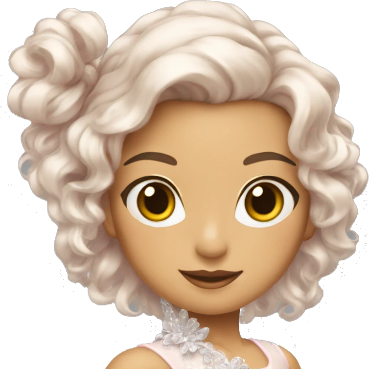 bailarina morena pele clara emoji