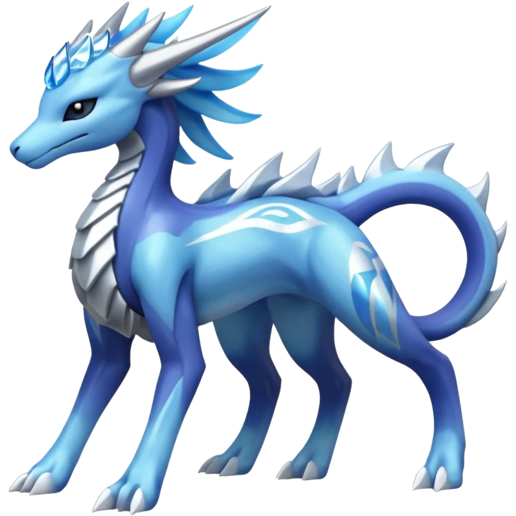 Amaura-Suicune-Dialga-Fakémon-hybrid-creature (full body)  emoji
