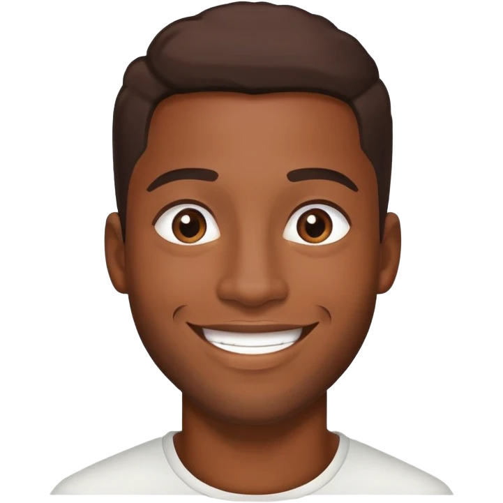 Handsome black guy smiling   emoji