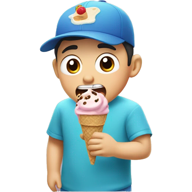 shinchan eating ice cream  emoji