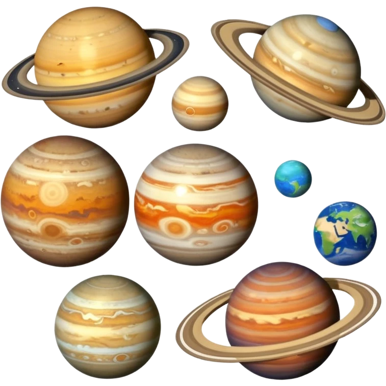 Aline all the planets emoji