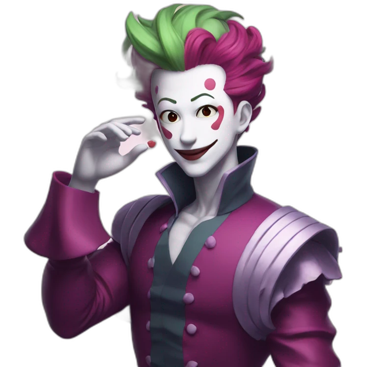hisoka blowing kiss emoji