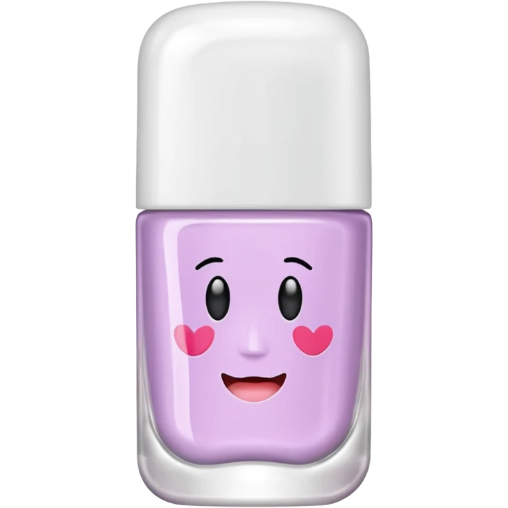 tube of nail mask with pastel label, nail illustration, subtle peel-off effect, emoji style emoji