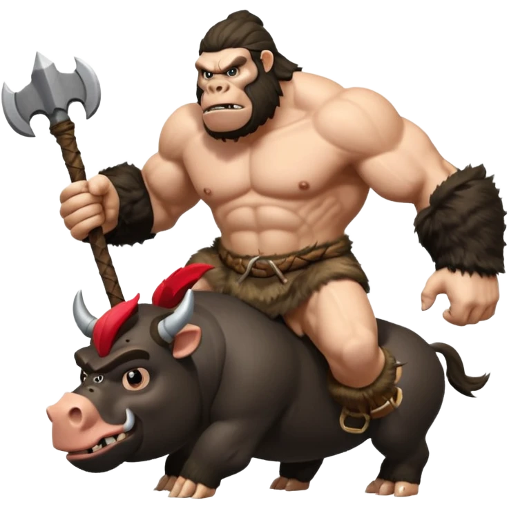 king kong on hog rider clash of clans emoji