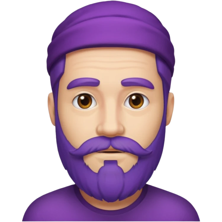 purple bearded man emoji