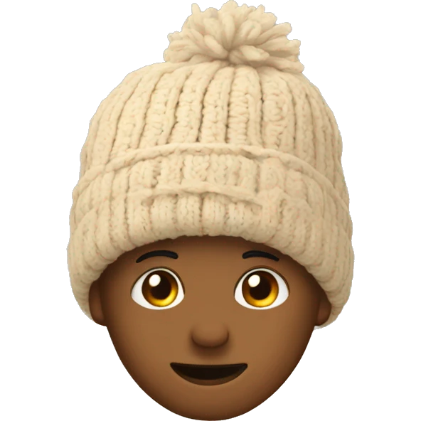 beige winter beanie no person emoji