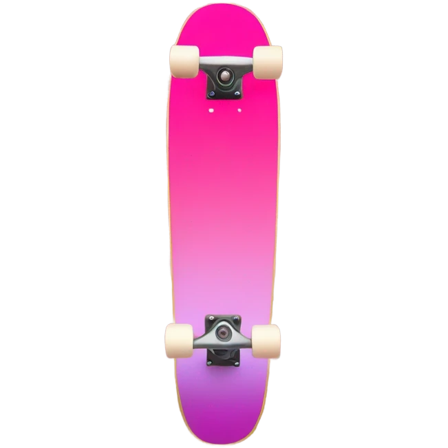 Pink ombre skateboard with glitter  emoji