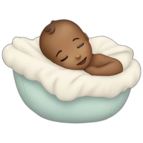 The newborn surrounded by stars emoji