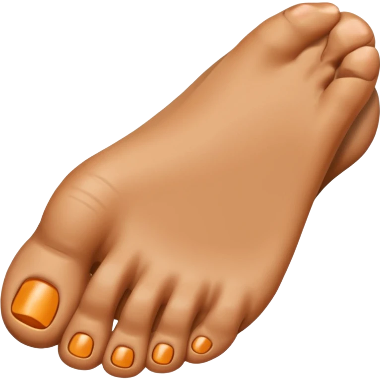 Foot middle finger emoji