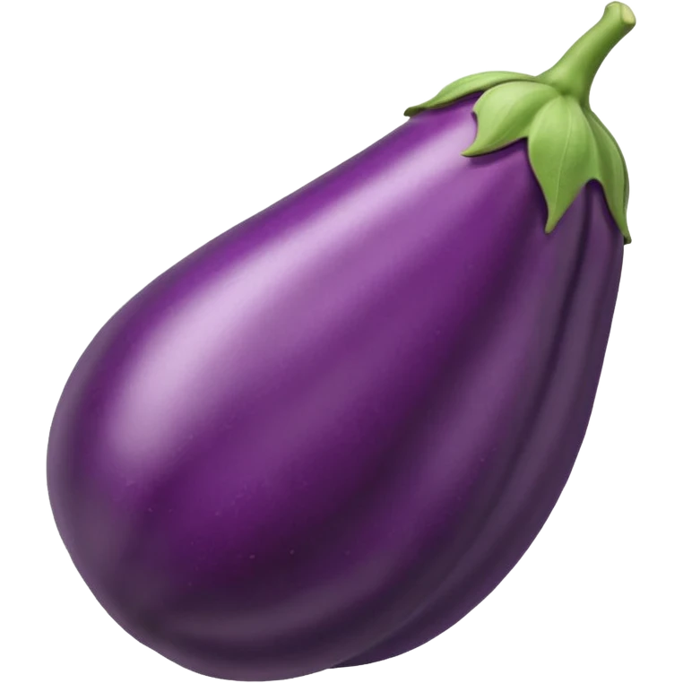 Long Eggplant with white stuff coming out of the tip emoji
