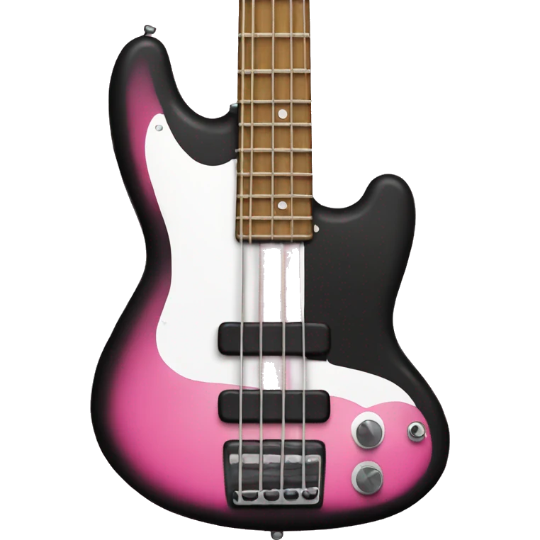 Pink bass guitar emoji