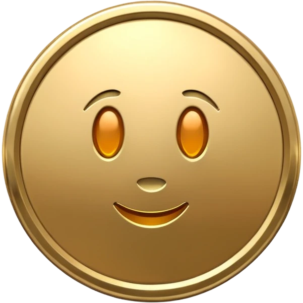 A coin emoji