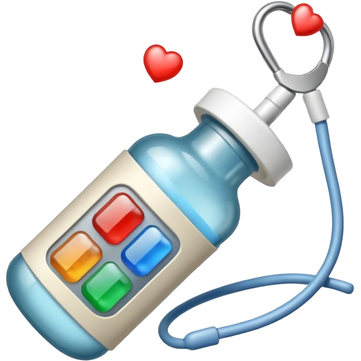 Realistic medicine open with neutral color emoji