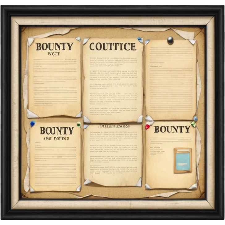 Town Notice Board where we all see BOUNTIES emoji