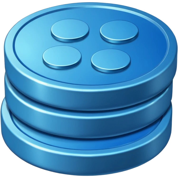 blue coins credit in a package emoji