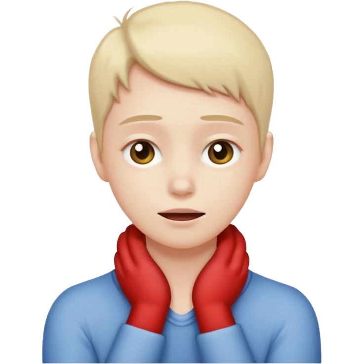 Person grabbing their neck  emoji