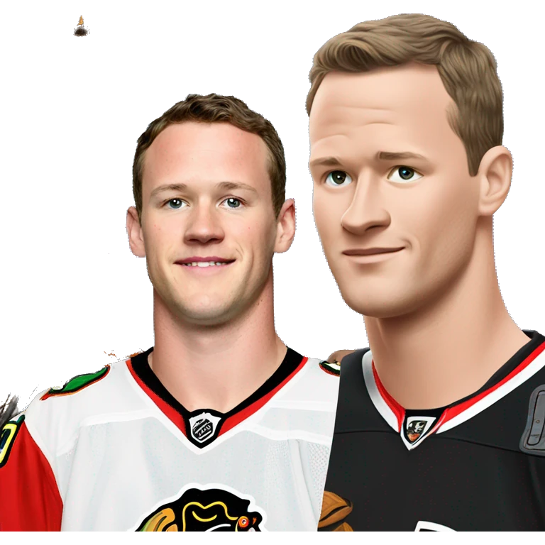 Jonathan Toews in front of the Eiffel Tower  emoji