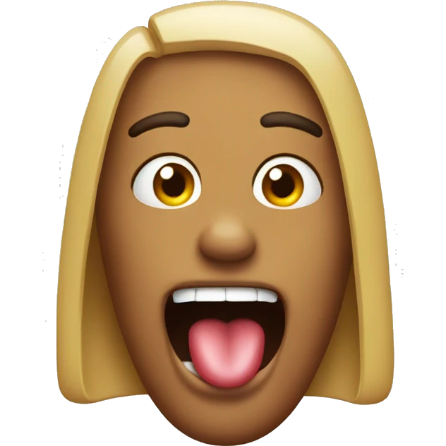 sticking out tongue emoji